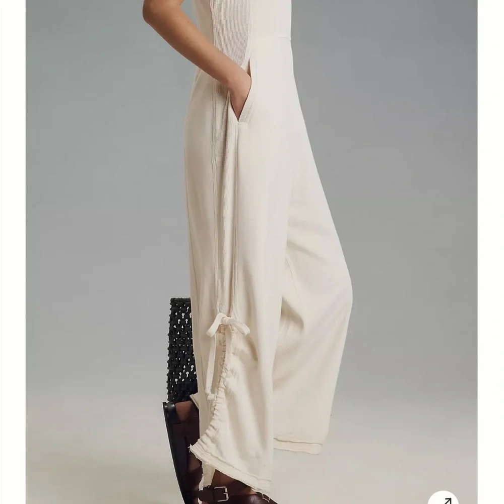 Elegant Cream Jumpsuit - Picture 13 of 13